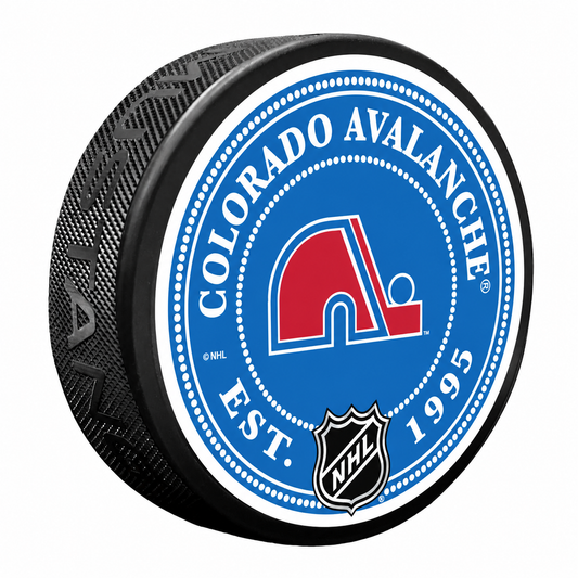 Colorado Avalanche Heritage Stud Puck