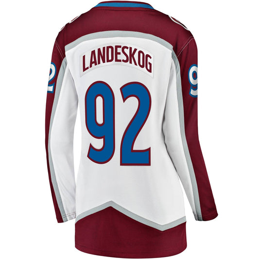 Women's Colorado Avalanche #92 Gabriel Landeskog (C) Breakaway Road Jersey