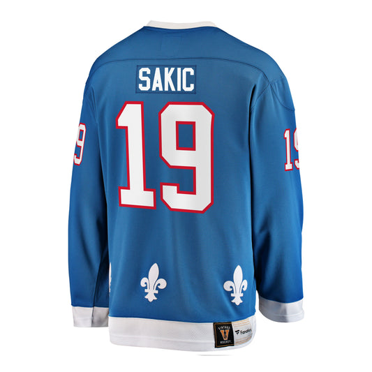 Quebec Nordiques #19 Joe Sakic Breakaway Retro Jersey