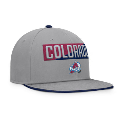 Colorado Avalanche Fanatics Fundamentals Duo Split Logo Snapback Hat