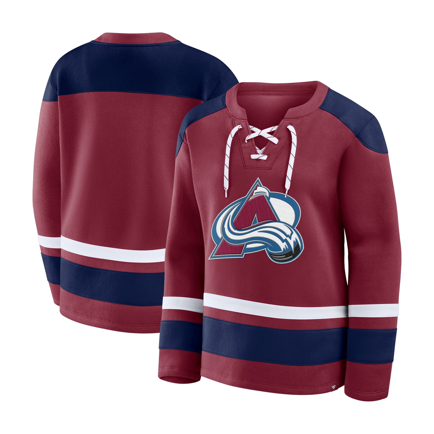 Colorado Avalanche Women's Fleece Lace Up Crew