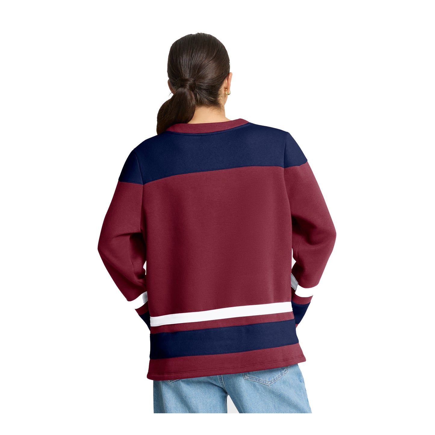 Colorado Avalanche Women's Fleece Lace Up Crew