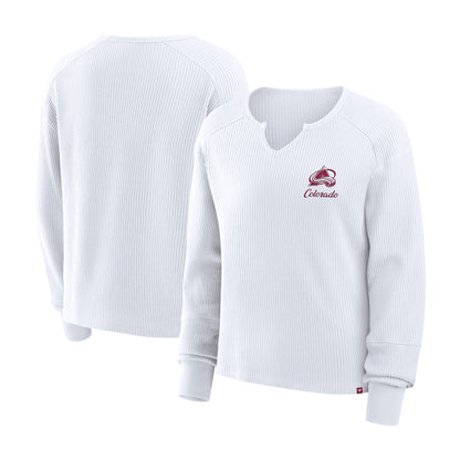 Colorado Avalanche Women's Long Sleeve V-Neck Fashion T-Shirt