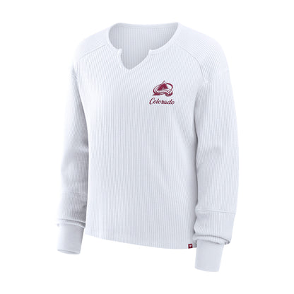 Colorado Avalanche Women's Long Sleeve V-Neck Fashion T-Shirt