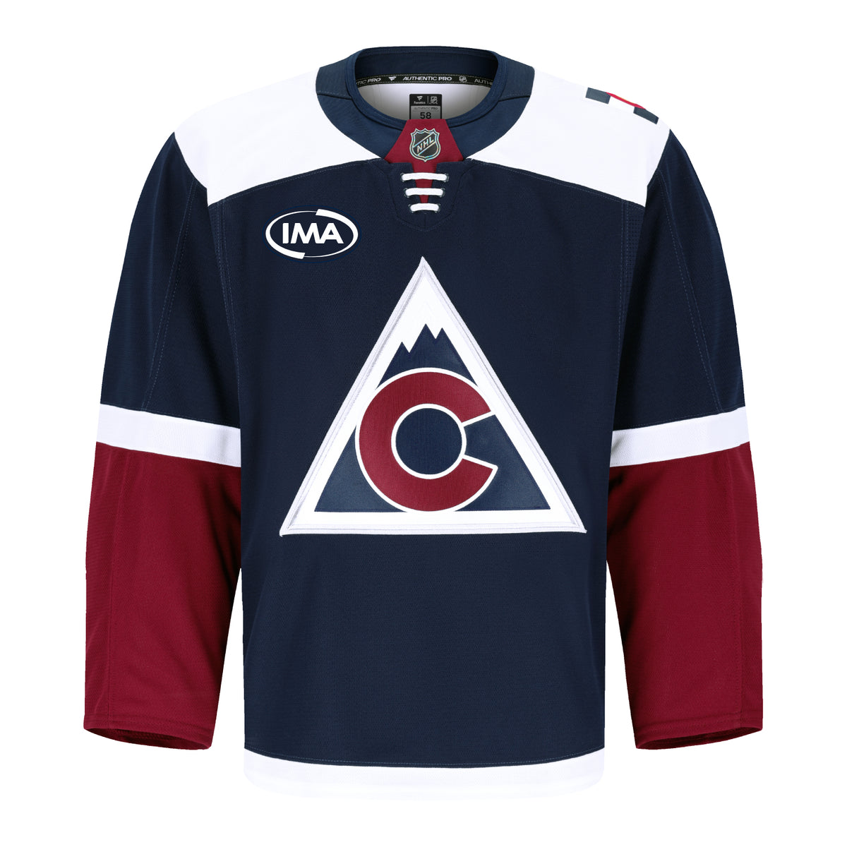 Colorado Avalanche Pro On Ice Authentic Blank Alternate Jersey