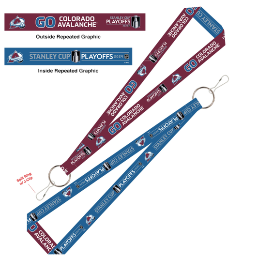 2024 Avalanche Stanley Cup Playoff Lanyard