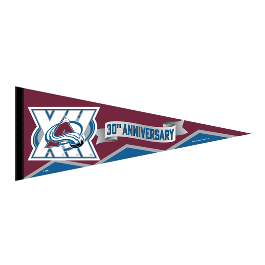 Colorado Avalanche 30th Anniversary Pennant