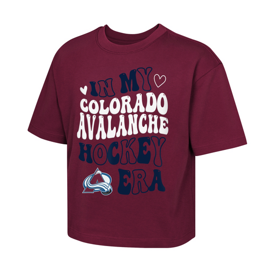 Colorado Avalanche Girl's Avery Era Boxy T-Shirt