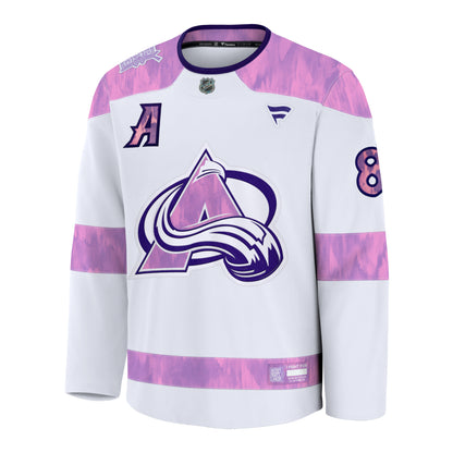 Colorado Avalanche HFC Practice #8 Cale Makar (A) Jersey