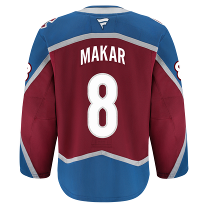 Colorado Avalanche #8 Cale Makar (A) On-Ice Home Jersey