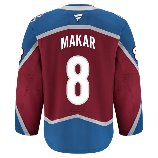 Colorado Avalanche #8 Cale Makar (A) On-Ice Home Jersey
