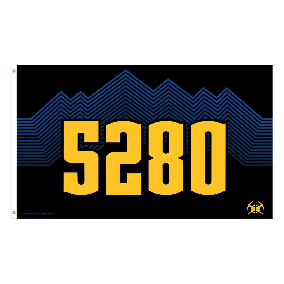 2023-24 Nuggets City Edition 3x5 Deluxe Flag