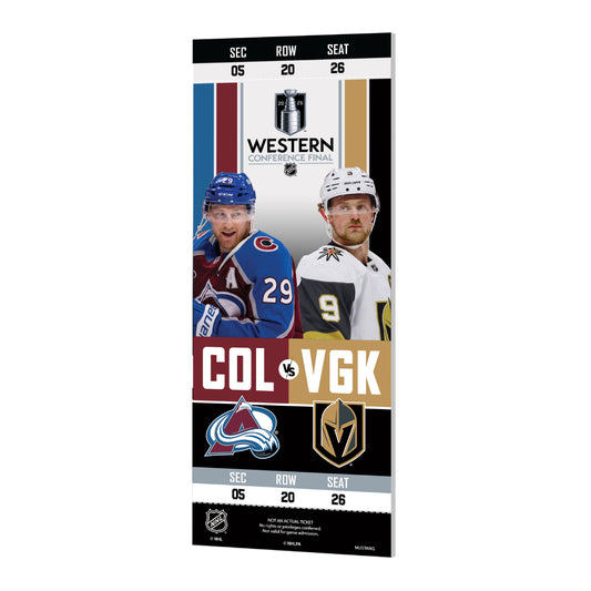 Colorado Avalanche 2026 Stanley Cup Western Conference Finals Matchup Ticket