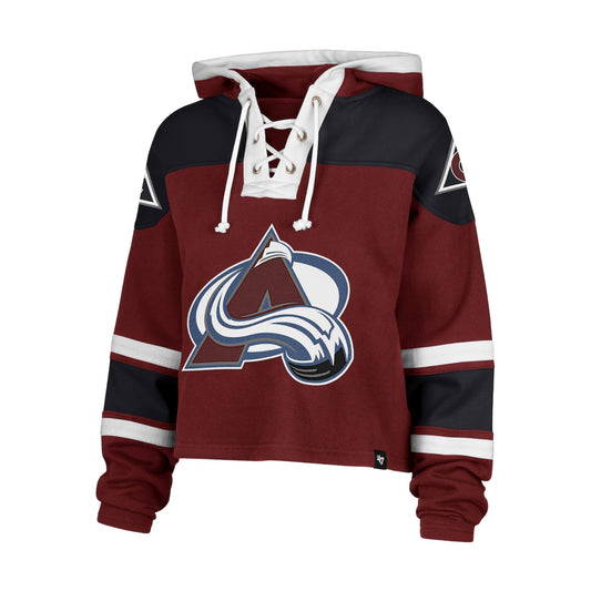 Women's Colorado Avalanche Cropped Superior Lacer Hoody