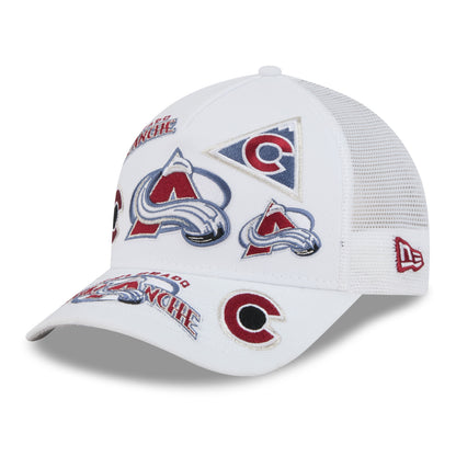 Women's Colorado Avalanche New Era All Over Print 9FORTY M-Crown A-Frame Snapback Hat