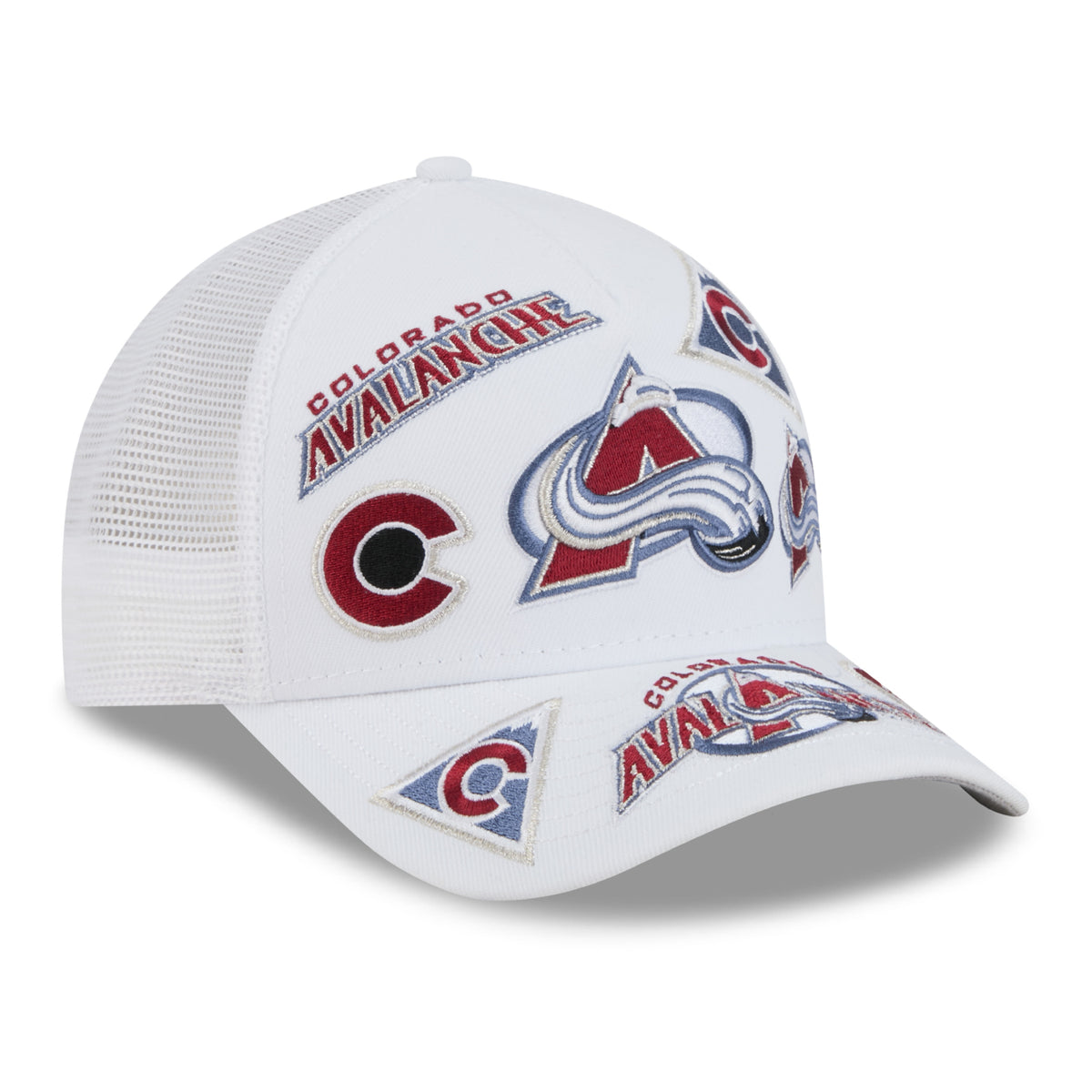 Women's Colorado Avalanche New Era All Over Print 9FORTY M-Crown A-Frame Snapback Hat