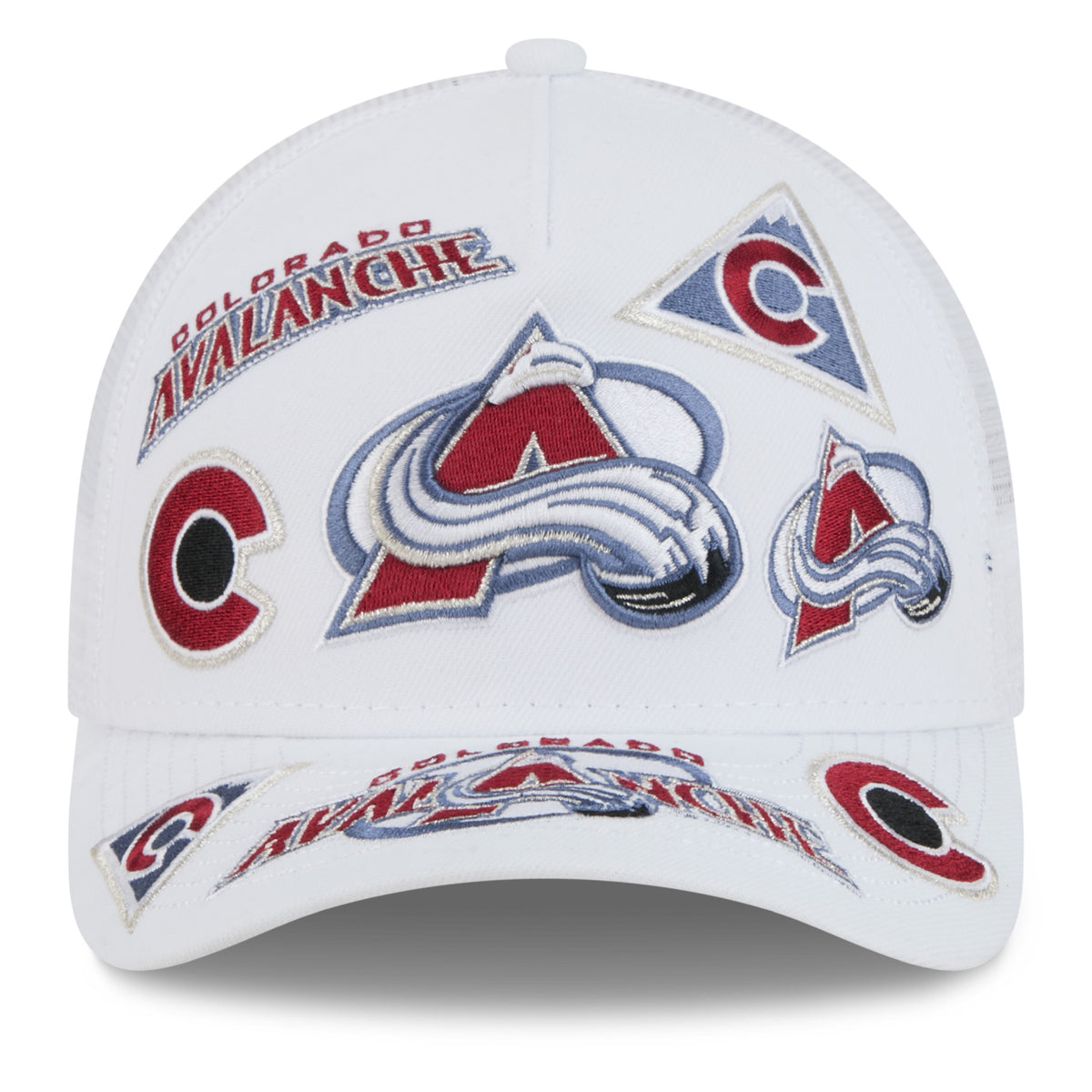 Women's Colorado Avalanche New Era All Over Print 9FORTY M-Crown A-Frame Snapback Hat