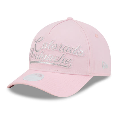 Women's Colorado Avalanche New Era Glitz 9FORTY M-Crown A-Frame Snapback Hat