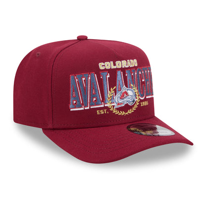 Colorado Avalanche New Era 9FIFTY A-Frame Laurel Snapback Hat - Burgundy