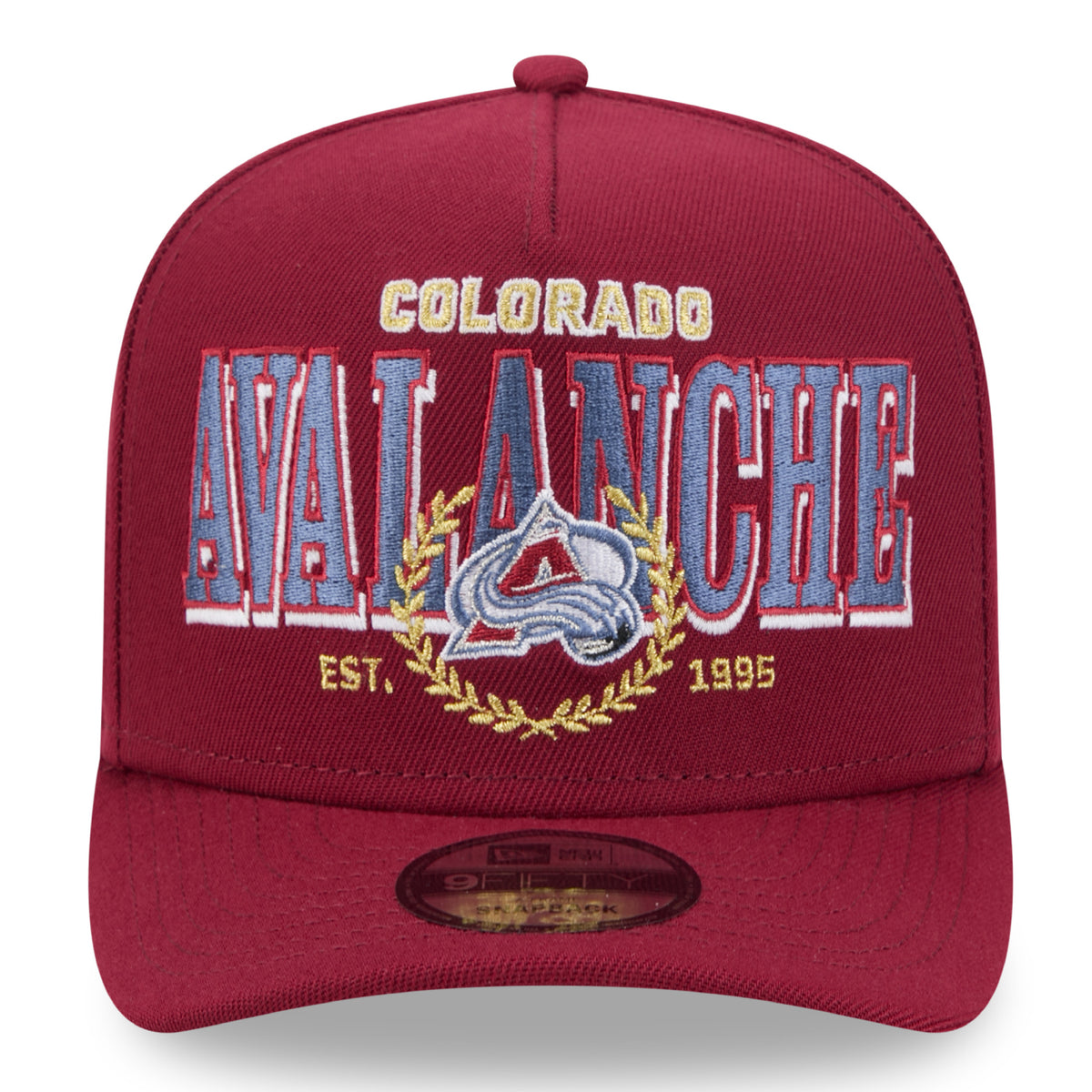 Colorado Avalanche New Era 9FIFTY A-Frame Laurel Snapback Hat - Burgundy