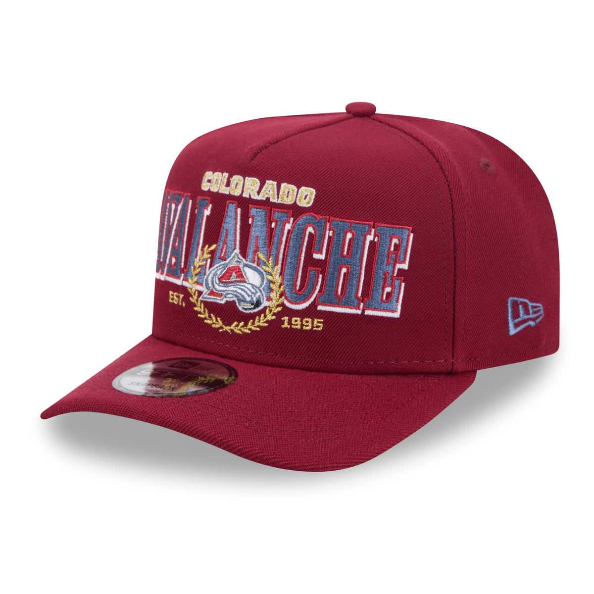 Colorado Avalanche New Era 9FIFTY A-Frame Laurel Snapback Hat - Burgundy