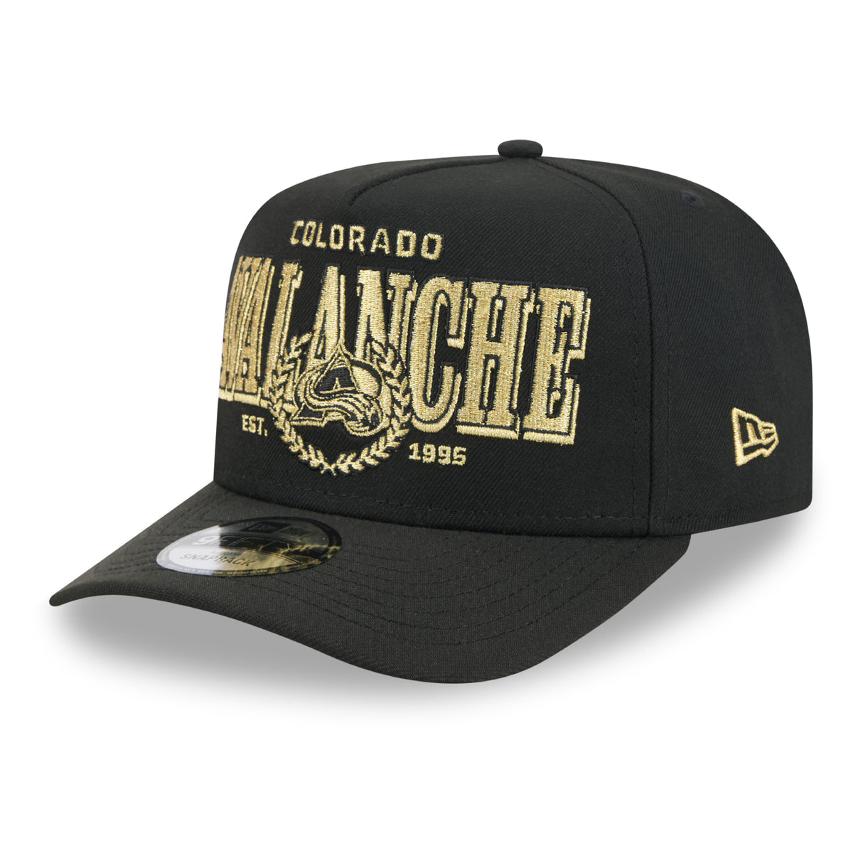 Colorado Avalanche New Era 9FIFTY A-Frame Laurel Snapback Hat - Black