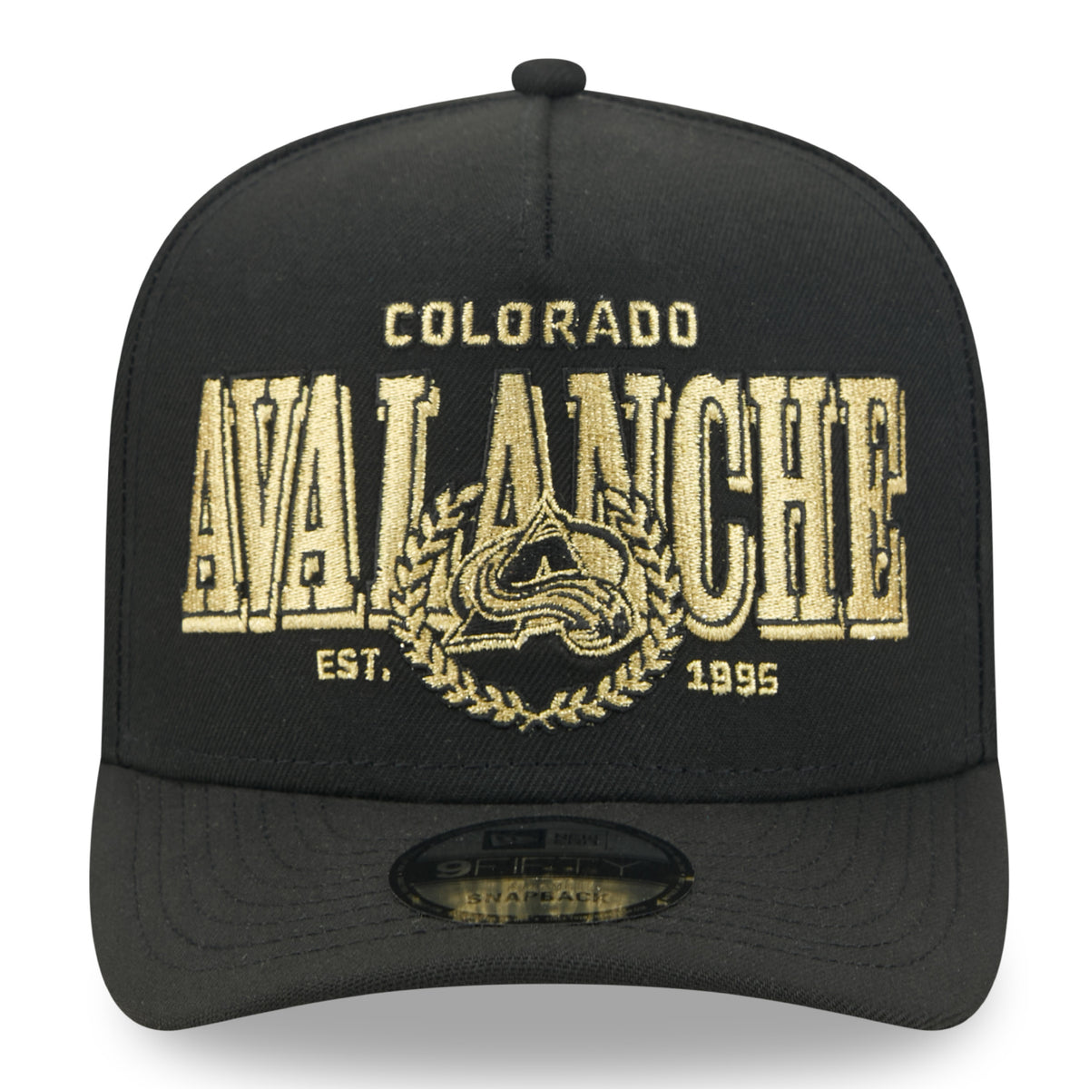 Colorado Avalanche New Era 9FIFTY A-Frame Laurel Snapback Hat - Black