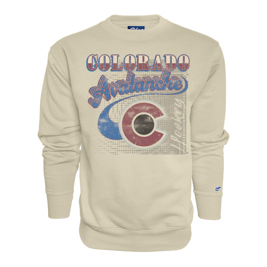 Colorado Avalanche Vintage Script Crewneck