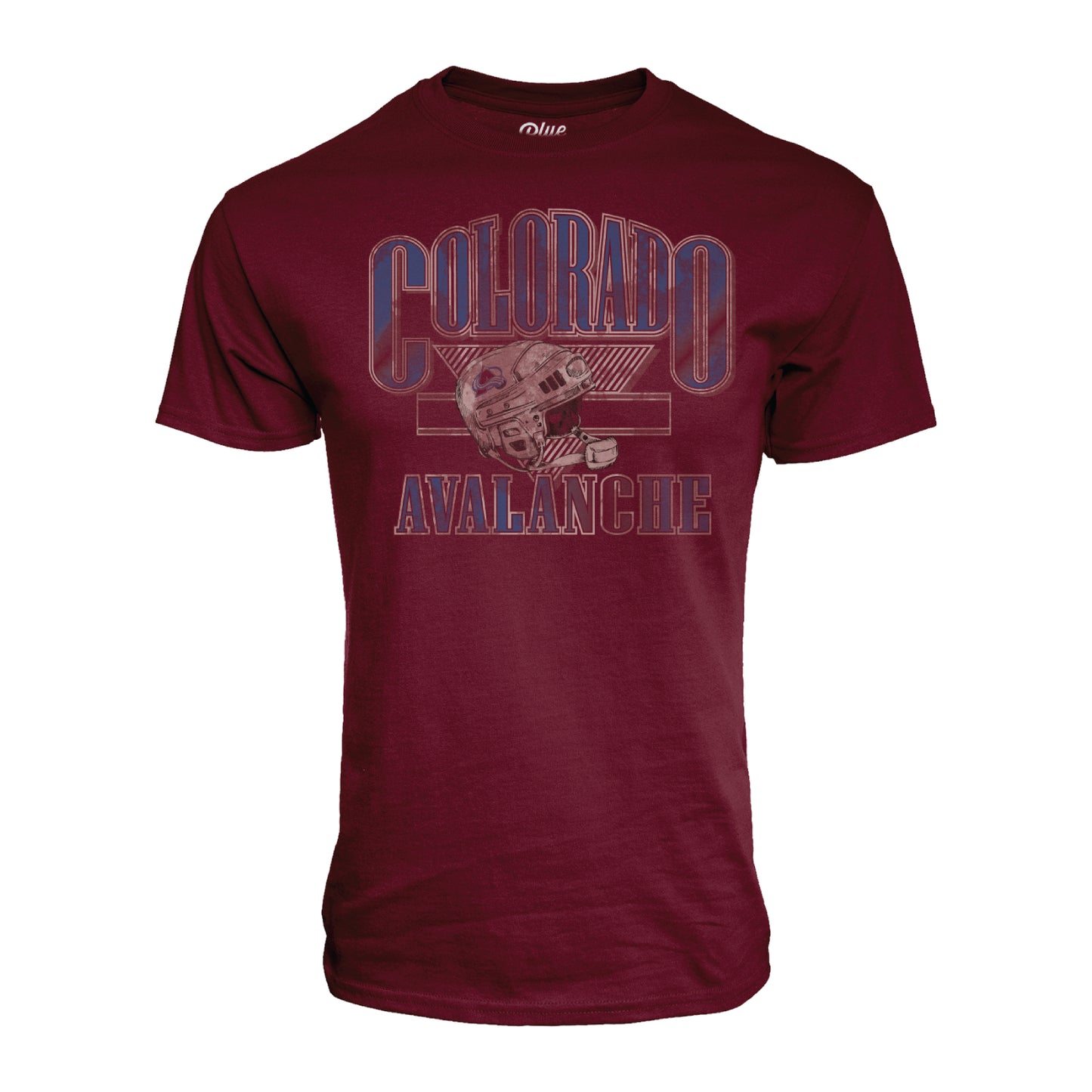 Colorado Avalanche Distressed Bucket T-Shirt
