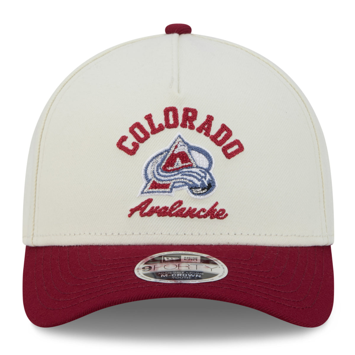 Youth Colorado Avalanche New Era Arch 9FORTY M-Crown A-Frame Snapback Hat