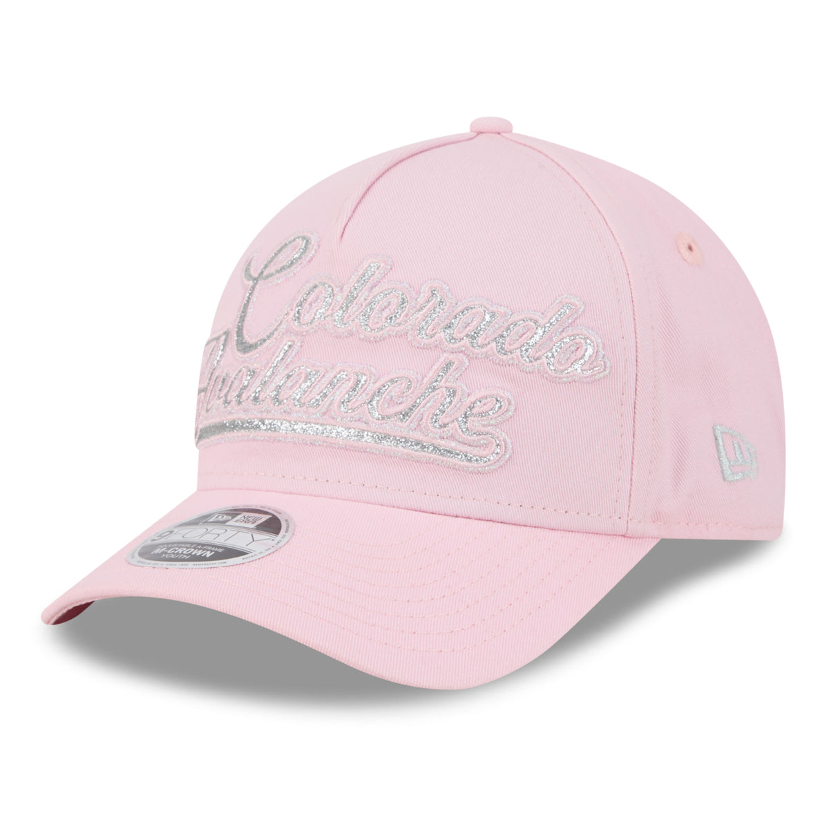 Girls' Colorado Avalanche New Era Glitz 9FORTY M-Crown A-Frame Snapback Hat