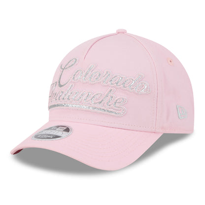 Girls' Colorado Avalanche New Era Glitz 9FORTY M-Crown A-Frame Snapback Hat