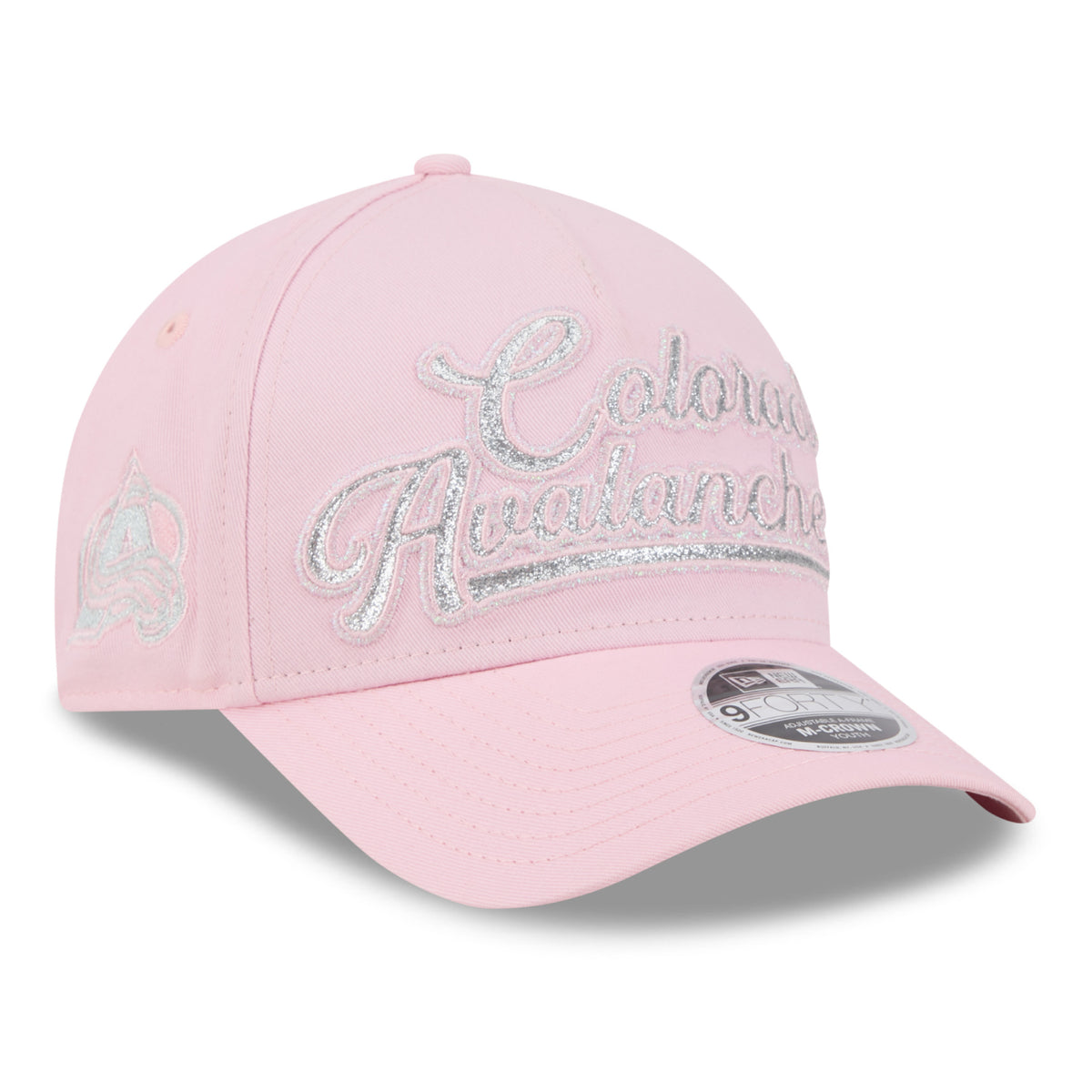 Girls' Colorado Avalanche New Era Glitz 9FORTY M-Crown A-Frame Snapback Hat