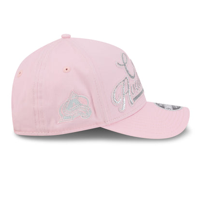 Girls' Colorado Avalanche New Era Glitz 9FORTY M-Crown A-Frame Snapback Hat