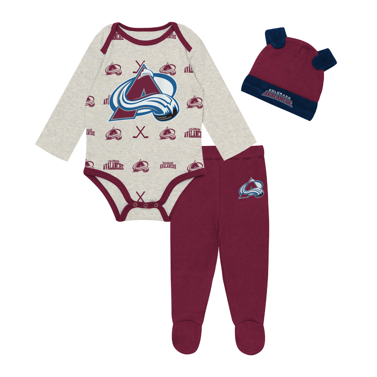 Infant Colorado Avalanche 3 Piece Set