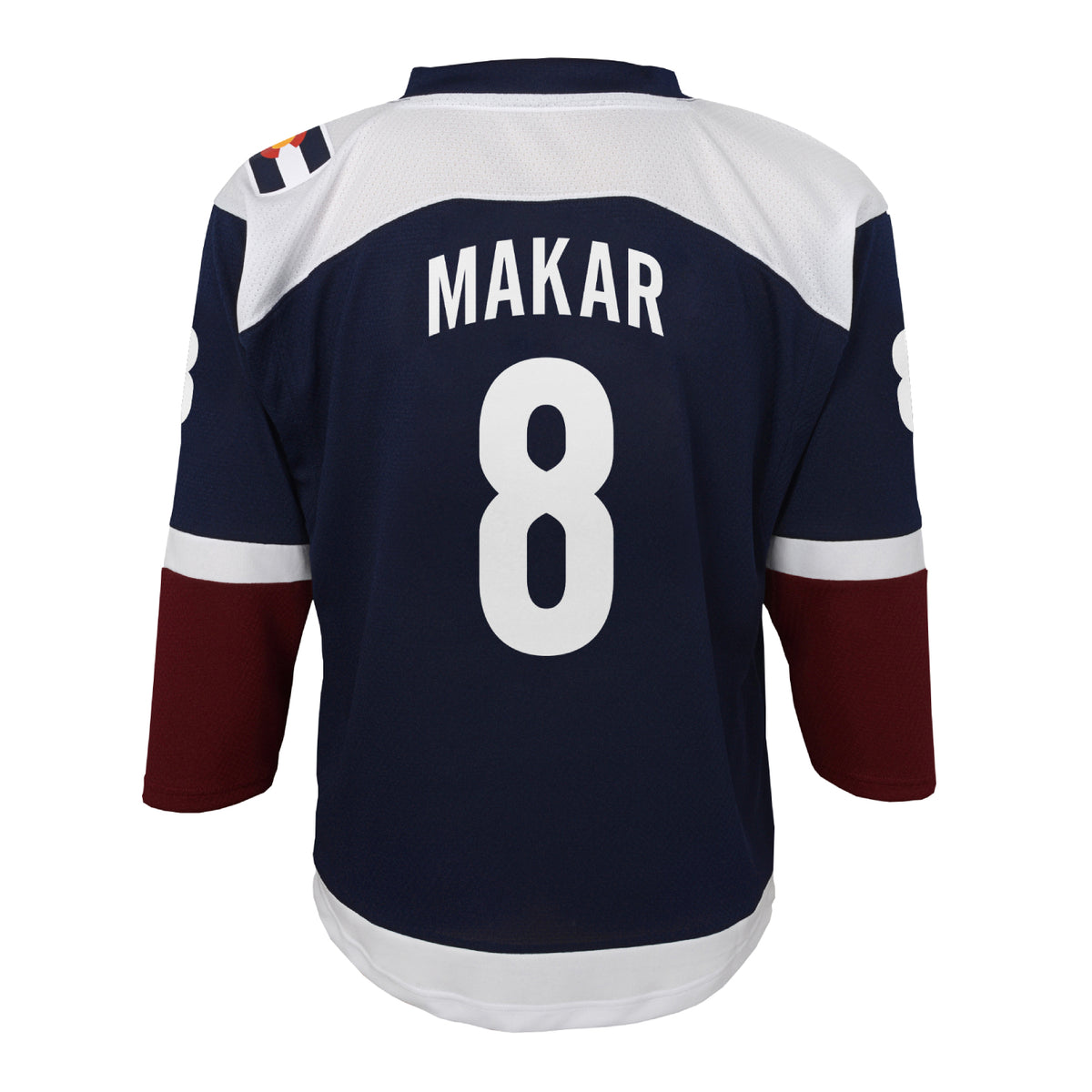 Youth Colorado Avalanche #8 Cale Makar (A) Alternate Replica Jersey