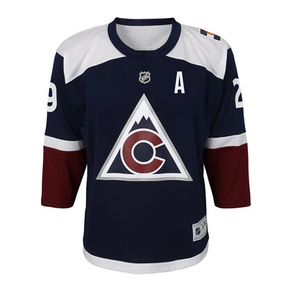 Youth Colorado Avalanche #29 Nathan Mackinnon (A) Alternate Replica Jersey
