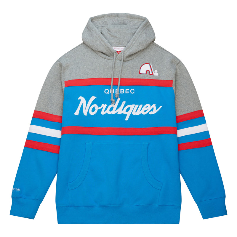 Nordiques Head Coach P/O Hoody - Light Blue/Grey