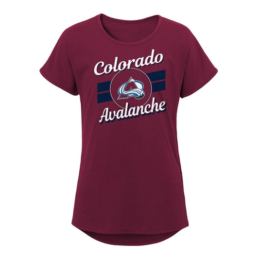Girls Colorado Avalanche Center State T-Shirt