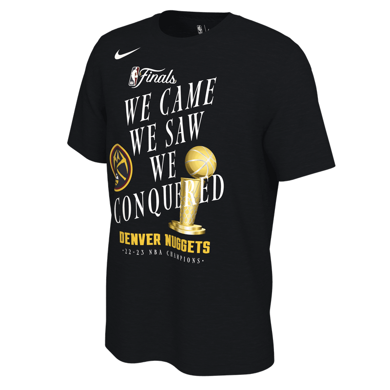2023 Nuggets Celebrate Trophy NBA Champs S/S Tee