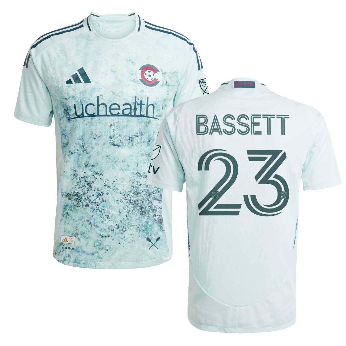 2025 Rapids Headwaters Authentic #23 Cole Bassett Jersey
