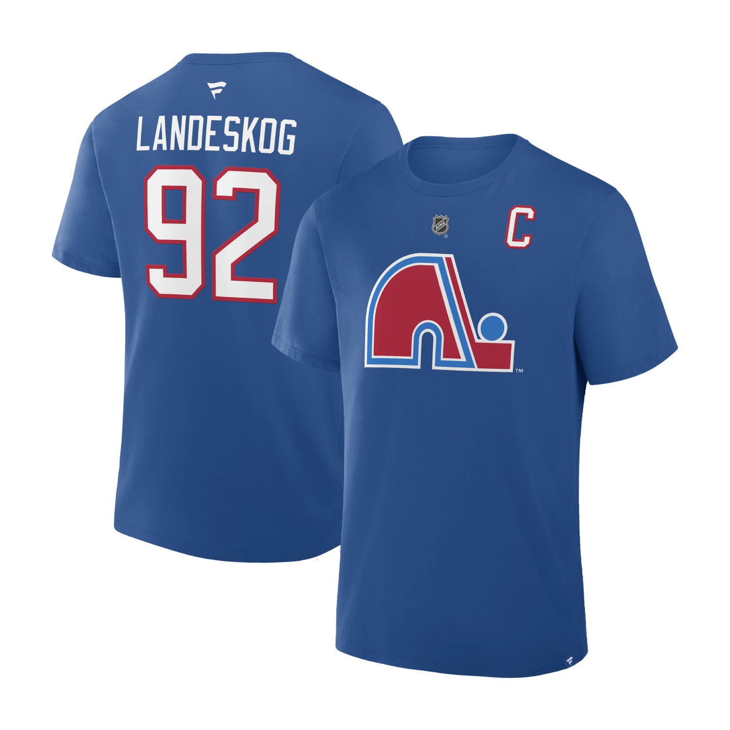 92 Gabriel Landeskog Colorado Avalanche Heritage Player T-Shirt