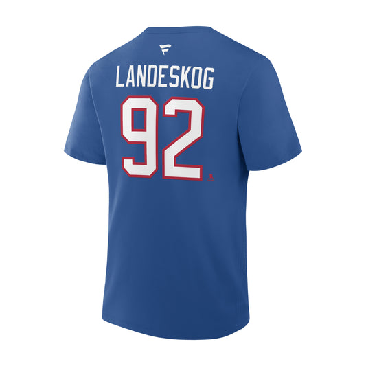 #92 Gabriel Landeskog Colorado Avalanche Heritage Player T-Shirt
