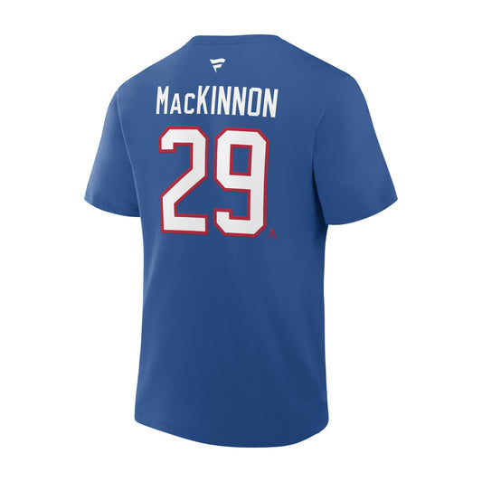 #29 Nathan MacKinnon Colorado Avalanche Heritage Player T-Shirt