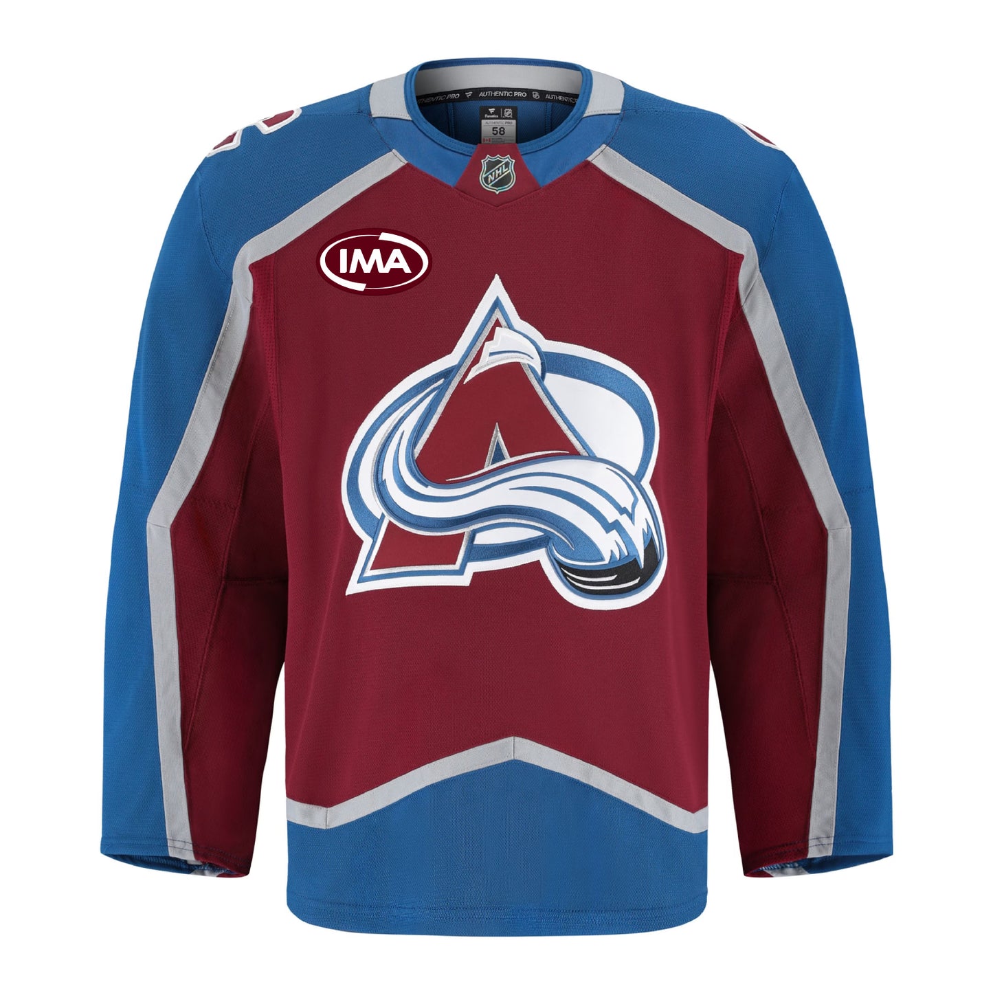 Colorado Avalanche Pro On Ice Authentic Blank Home Jersey