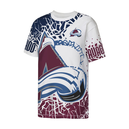 T-shirt bleu marine de la fierté de l'équipe des fanatiques de l'Avalanche du T-shirt bleu marine de la fierté de l'équipe des fanatiques de l'Avalanche du