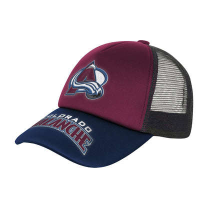 Colorado Avalanche Youth Retro Mesh Trucker Hat