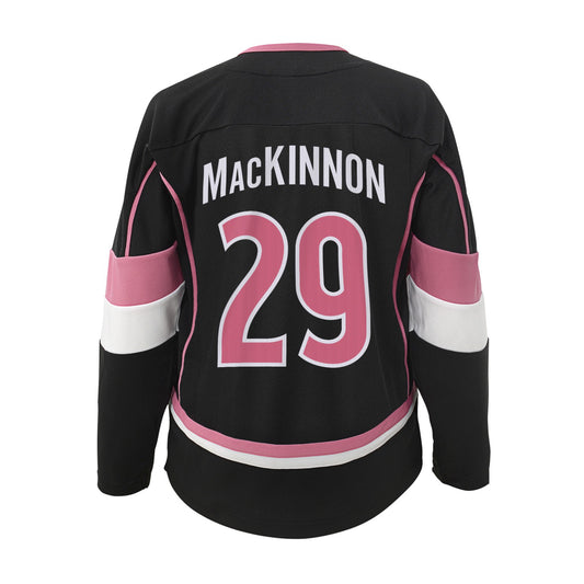 Colorado Avalanche Girls Fashion #29 Nathan MacKinnon Jersey