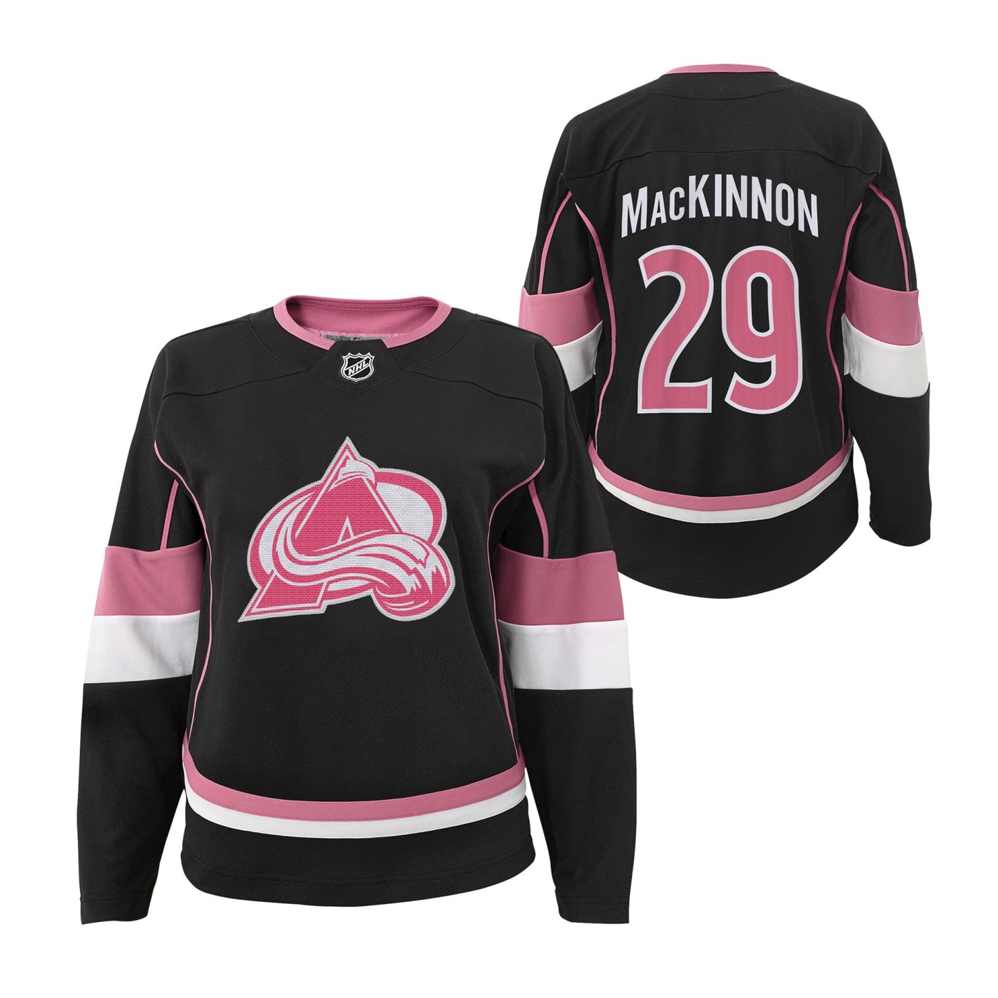 Colorado Avalanche Girls Fashion #29 Nathan MacKinnon Jersey