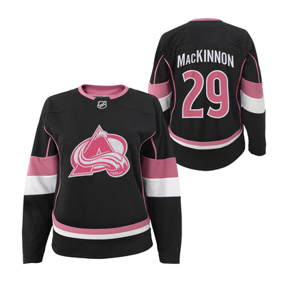 Colorado Avalanche Girls Fashion #29 Nathan MacKinnon Jersey
